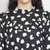 Thrilling black printed diva women ruffle dress