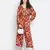 Frazil floral print vougue women jumpsuit
