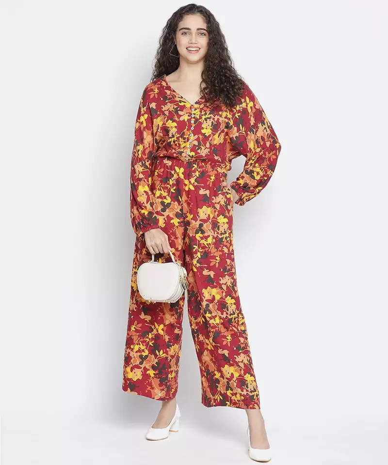Frazil floral print vougue women jumpsuit