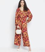 Frazil floral print vougue women jumpsuit