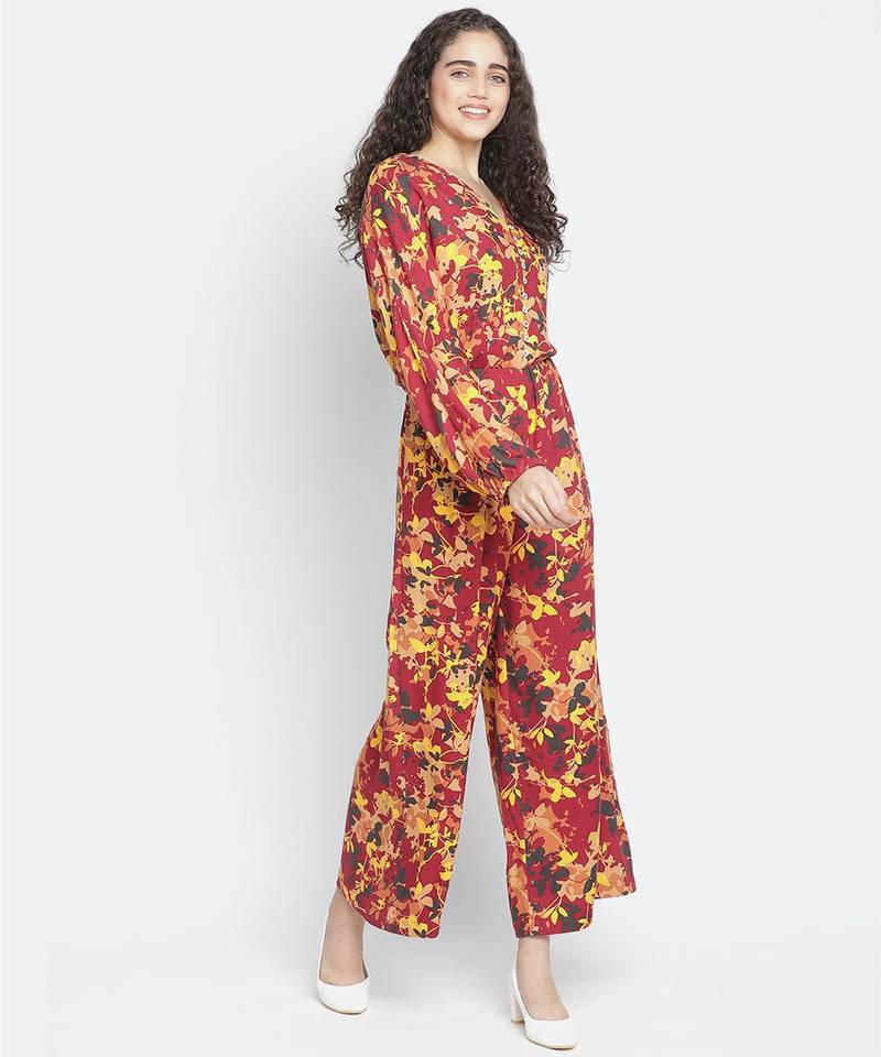 Frazil floral print vougue women jumpsuit