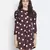 Swifty polka print cute women puff sleeve dress
