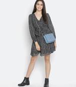 Greyntic hot black women tie knot  dress