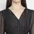 Astute solid black celeb- style women shimmer tie knot dress