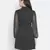Rare solid black graceful wrap women dress