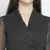 Rare solid black graceful wrap women dress