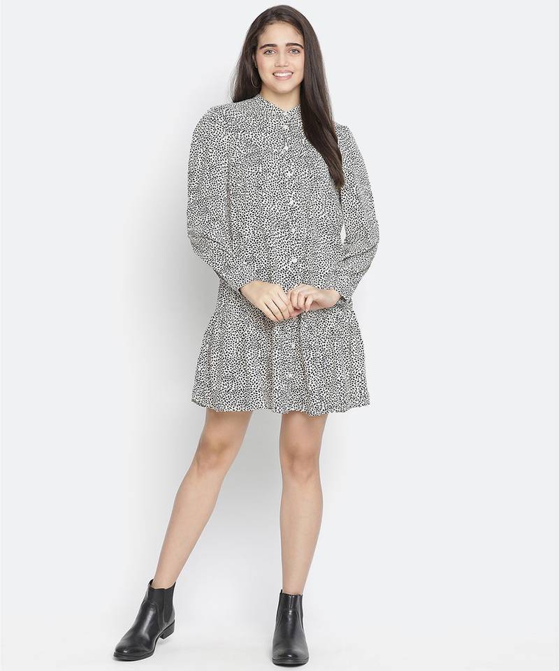 Ghee- whiz Printed charming button-down  women dress
