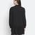 Soild black mania button- down women dress