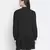 Soild black mania button- down women dress