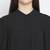 Soild black mania button- down women dress