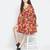Winds of flower trendy women dress