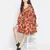 Winds of flower trendy women dress