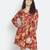 Winds of flower trendy women dress