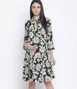 Aroma floral print maternity dress