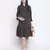 Slate black floral print maternity dress