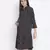 Slate black floral print maternity dress
