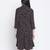 Slate black floral print maternity dress