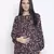 Treasure black floral print maternity top