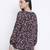 Treasure black floral print maternity top