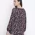 Treasure black floral print maternity top