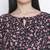 Treasure black floral print maternity top
