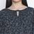 Merry black floral print maternity top