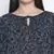 Merry black floral print maternity top