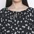 Jubiliant black floral print maternity top