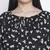 Jubiliant black floral print maternity top