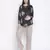 Thrilled black floral print maternity top