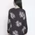 Thrilled black floral print maternity top