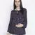 Shining blue polka print maternity  top