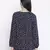 Shining blue polka print maternity  top
