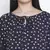 Shining blue polka print maternity  top