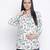 Ecstatic white floral print maternity top