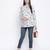 Ecstatic white floral print maternity top