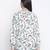 Ecstatic white floral print maternity top