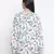 Ecstatic white floral print maternity top