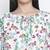 Ecstatic white floral print maternity top