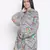 Silver Grey floral print maternity shirt