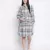 Elation checker print maternity dress