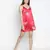 Brassing Pink satin print relaxed women nightwear dress