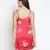 Brassing Pink satin print relaxed women nightwear dress