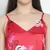 Brassing Pink satin print relaxed women nightwear dress