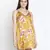 Aromatic satin print esay women nightwear dress