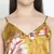 Aromatic satin print esay women nightwear dress