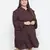 Mosh animal print wine colour plus size women dress