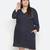 Dot print stylish plus size dress