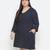 Dot print stylish plus size dress