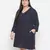 Dot print stylish plus size dress